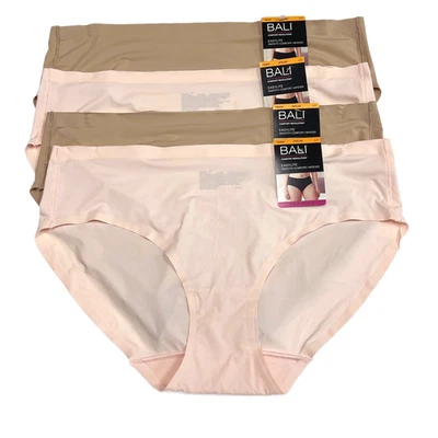 Bali Easylite Hipster Panty L 7 LARGE 4 Pack Panties DFEL63 Seamless Underwear - Image 1 of 4
