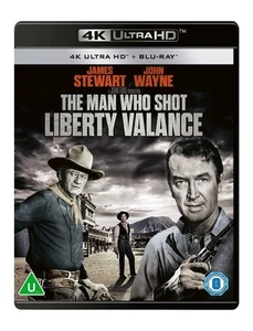 The Man Who Shot Liberty Valance (Blu-ray) James Stewart John Wayne Vera Miles - Picture 1 of 3