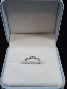 Charles und Colvard 14k Weißgold Moissanit Kanalband 0,64cttw - Bild 1 von 7