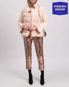 RRP€500 ROBERTO CAVALLI CLASS Down Quilted Jacket IT48 US12 XXL Snake Detail - Picture 1 of 12
