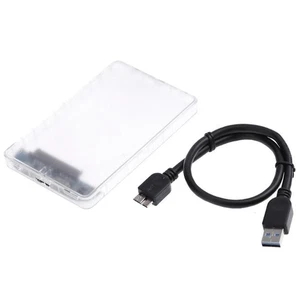 1 Stück USB 3.0 Micro Externes Festplattengehäuse Transparentes externes - Photo 1/12