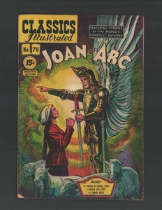 CLASSICS ILLUSTRATED #78 JOAN OF ARC VG HRN 113 1953 - Picture 1 of 5