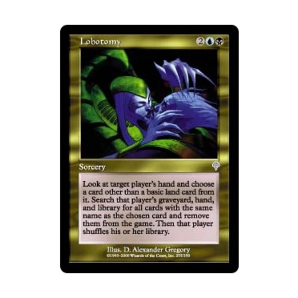 WOTC MtG Invasion Lobotomy (U) (Foil) EX - Image 1 of 1