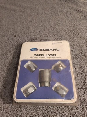 Juego de 4 KIT de cerraduras de rueda de acero originales OEM Subaru para todos los modelos - B321SFL000 Foto 1 de 4