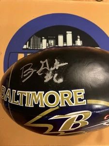 Baltimore Ravens Brian Gaither Signed Plush Football - Picture 1 of 1