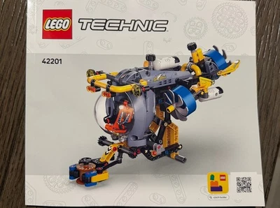 LEGO TECHNIC: Deep-Sea Research Submarine (42201) Complete Instructions (No Box) - Image 1 of 4