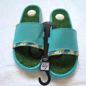 Reef Mulligan Pantolette Sandale Tropen blau Herren Größe 11 Golf - Bild 1 von 9