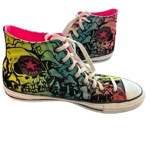 Converse Chuck Taylor All Star Pro Hi Blacklight Skull Mushroom 11.5 - Picture 1 of 8