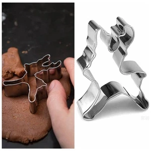 Chocolate Cake Xmas Reindeer Biscuit Mold Cookie Cutter Stainless Steel - Photo 1/5