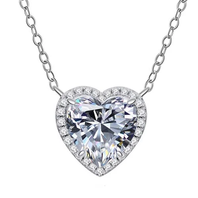  Women Jewelry Collana Con Cuore Donna Per Donne Alla Moda Elegante - Immagine 1 di 4