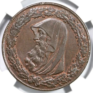 1787 D&H-19 NGC MS 63 BN ANGLESEY Lettered Edge Wales Token 1p - Picture 1 of 6