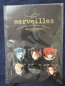 Juego de insignias de hojalata MALICE MIZER merveilles artículos de gira raros Visual kei JAPÓN - Imagen 1 de 4