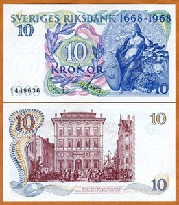 Sweden, 10 Kronor, 1968, P-56, UNC, Commemorative - Picture 1 of 1