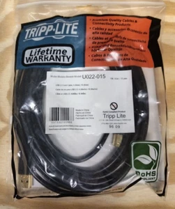 Cable Tripp Lite USB tipo A a USB tipo B negro 15' U022-015 - Imagen 1 de 3