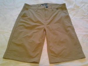 Boys Hurley brand shorts with Nike Dri-Fit Size 20-tan-4 pockets 2 front 2 back - Picture 1 of 5