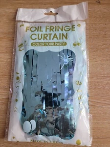 Foil Fringe Tinsel Shimmer Curtain Party Decorations Wedding Decor Photo Props - Picture 1 of 3