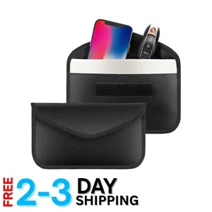 2-Pack Faraday Bags: Ultimate Signal Blocking Pouches for Car Keys & Cell Phones - Picture 1 of 9
