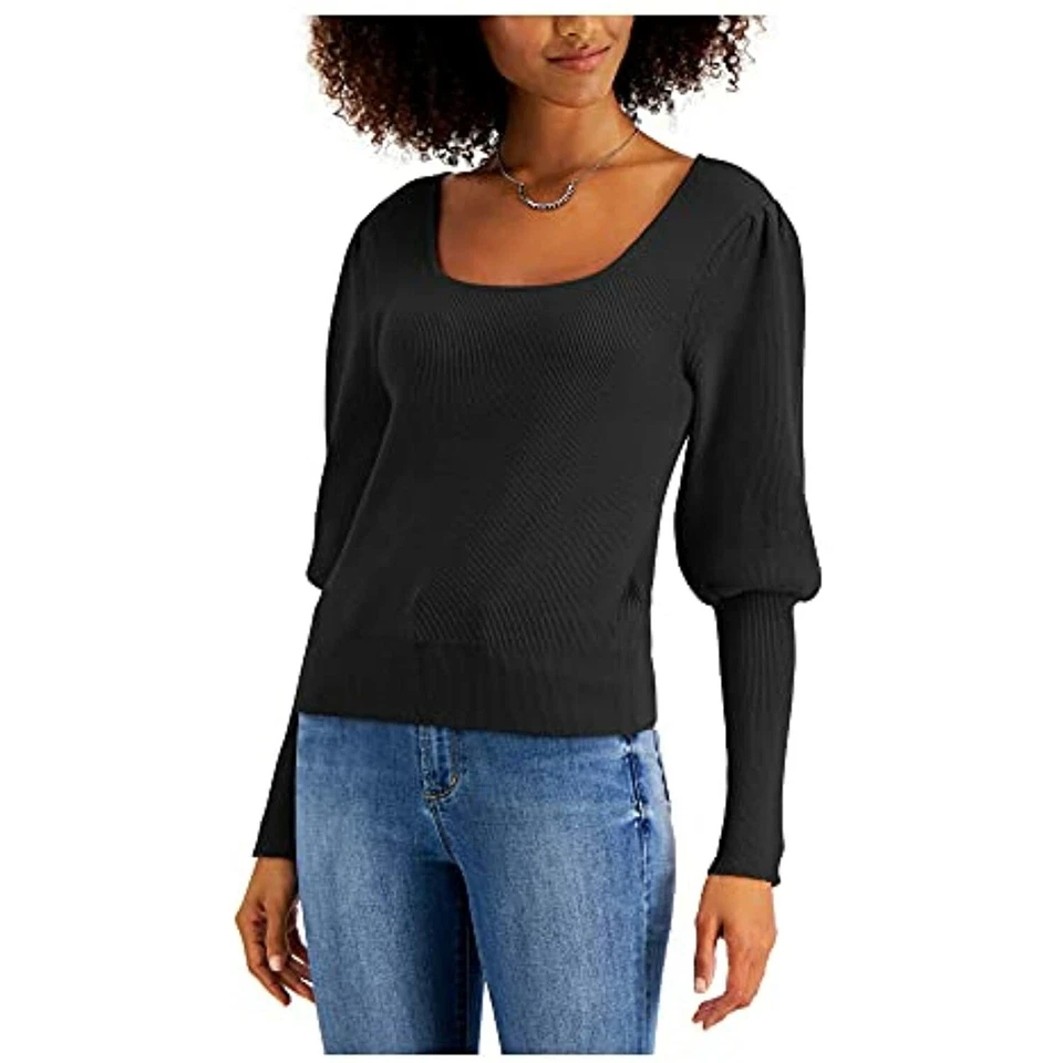 Suéter Willow Drive manga abullonada negro talla XL precio de venta sugerido por el fabricante $50 Foto 1 de 1