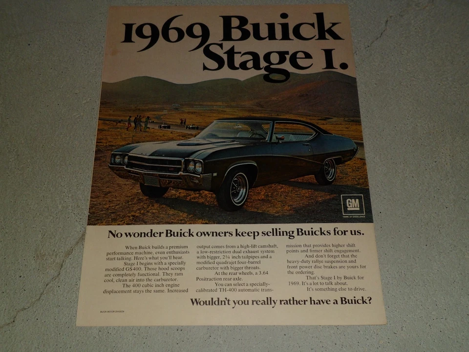 Buick GS400 1969 etapa I artículo/anuncio Foto 1 de 1