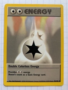 Pokémon TCG Double Colorless Energy Base Set 96/102 Regular Uncommon - MP! - Picture 1 of 2
