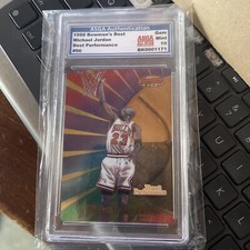 1998 Bowman’s Best MICHAEL JORDAN 🔥#96  Graded Gem Mint 10