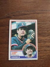 1983 OPC O-Pee-Chee Baseball Tommy John #196 California Angels 