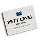 A3 Print - Pett Level, East Sussex - Lat/Long Tq8813