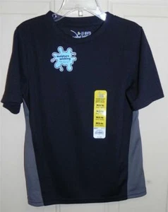 NWT-Boy's Colorblock Performance S/S TShirt from Jumping Beans-New Black-M(5/6) - Picture 1 of 1