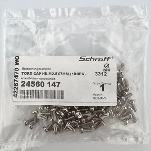 SCHROFF 24560147 TORX Cap. HD.2.5X7MM - 100PCS - Picture 1 of 1