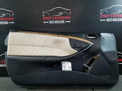 2007 CLK350 CONVERTIBLE DRIVER TWO-TONE BLACK/TAN INTERIOR DOOR TRIM PANEL - Image 1 of 4
