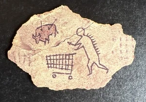 Banksy Peckham Rock British Museum Wall Art Placard 2018 Rare Unauthorized - Picture 1 of 2