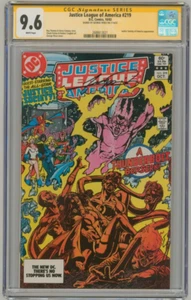 CGC SS 9.6 SIGNED George Perez Classic Cover Art JLA #219 JSA Zatanna Power Girl - Picture 1 of 2