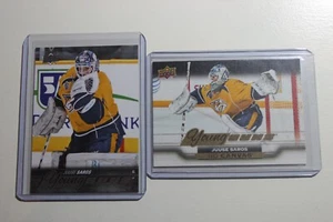 Juuse Saros UD Young Guns & YG Canvas Rookie RC Nashville 2015-16 (lote de 2 cartas) - Imagen 1 de 2