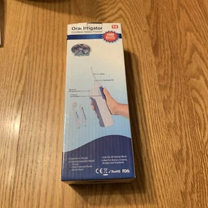 Irrigador oral inalámbrico con hilo dental de agua como se ve en TV funciona con pilas sin usar - Imagen 1 de 9