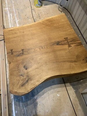 Hand Crafted Solid Oak Coffee Table Brand New — 第 1/3 张图片