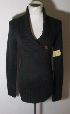 Suéter RIPCURL Negro Manga Larga Cuello en V Madera Roja Talla S Nuevo con Etiquetas $58.00 Foto 1 de 4