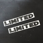 2x Black Matte Limited Metal Emblem Decal Sticker Badge 3d Suv Engine Edition V6