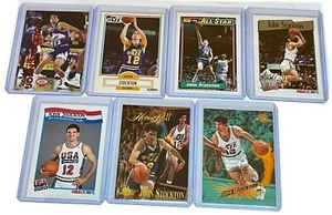 John Stockton card lot (7) Skybox NBA Hoops USA Basketball Dream Team Utah Jazz - Picture 1 of 2