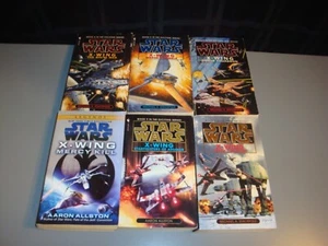 Star Wars X Wing Series 6 paperback book lot Science Fiction Rogue Isard Bacta - Picture 1 of 6