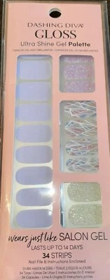 Dashing Diva Gloss Ultra Shine Gel “Gleam Queen” Palette 34 Nail Strips GS100 - Image 1 of 2