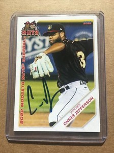 Chris Jefferson Modesto Nuts 2022 Autographed Card Mariners Signed Auto