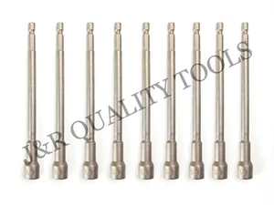 VCT 10pc 6" Long Hex Shank Quick Magnetic Nut Setter Driver 3/8"  - Picture 1 of 1