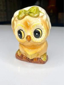 Entzückende Eule Keramik mit Haube Übertopf/Bleistifthalter 50er 60er Jahre Kitsch - Bild 1 von 9