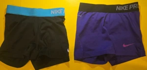 Lotto 2 pantaloncini X-Small Nike Pro 3" Dri-Fit palestra atletica abbigliamento attivo allenamento sportivo - Foto 1 di 5