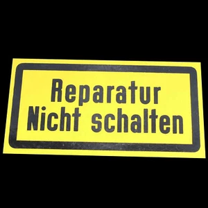Señal de advertencia Cartel Reparación No Enchufar 21cm x 10,5cm - Imagen 1 de 5