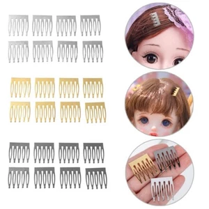 10 pezzi/set mini pettine per capelli in metallo principessa bambola decorazione clip per capelli copricapo fai da te - Foto 1 di 25