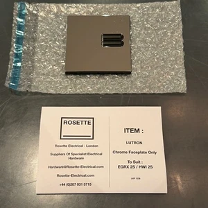 Lutron - HWI 2B / EGRX 2B - Solo placa frontal cromada - Con 12 meses de garantía - Imagen 1 de 2