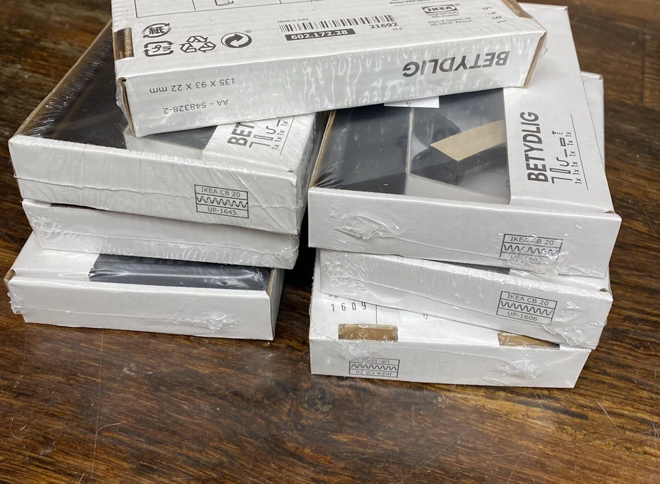 IKEA BETYDLIG Wall Curtain Rod Bracket Black 602.172.28