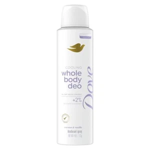 Dove Whole Body Aluminum Free Invisible Deodorant Spray, Coconut & Vanilla, 4oz - Picture 1 of 1