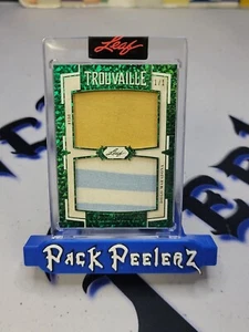 2023 LEAF SUPERLATIVE SPORT PELE DIEGO MARADONA TROUVAILLE JUMBO PATCH CARD #1/1 - Picture 1 of 2